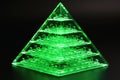 A 3D sierpinski pyramid made of glass