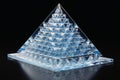A 3D sierpinski pyramid made of glass