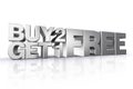 3D silver text buy2 get1 free.