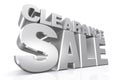 3D silver text clearance sale