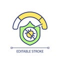 2D simple thin line ecosystem resilience icon