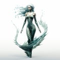 3d Siren Mermaid In Gareth Pugh Style - Xbox 360 Graphics Royalty Free Stock Photo