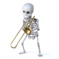 3d Skeleton trombonist