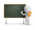 3d small people - blackboard