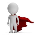 3d small people - brave superhero Royalty Free Stock Photo