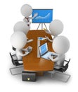 3d small people - business meeting Royalty Free Stock Photo