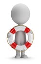 3d small people - lifebuoy