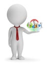 3d small people - manager and his team Royalty Free Stock Photo