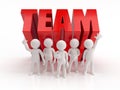 3d small people - reliable team Royalty Free Stock Photo