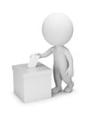 3d small people - voting Royalty Free Stock Photo
