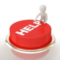 Help button! Royalty Free Stock Photo