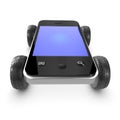 3d Smartphone with wheels Royalty Free Stock Photo