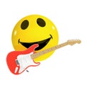 3d Smiley guitarist