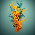 3D Smoke Colors Style Mixed with a Beautiful Composite