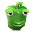 3d Smug green pepper