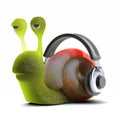 3d Snail headphones