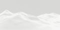 3D snow mountain. White terrain. Cold environment