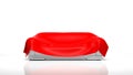 3D sofa with red cover