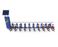 3D Solar Bike station concept Royalty Free Stock Photo