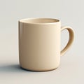 Realistic 3d Mug Model On White Surface - Creative Commons Attribution