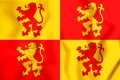 3D Sons of Glyndwr Flag. Royalty Free Stock Photo