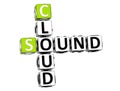 3D Sound Cloud Crossword Royalty Free Stock Photo