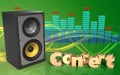 3d sound system spectrum Royalty Free Stock Photo