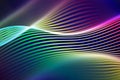 3D Sound waves. Big data abstract visualization. Royalty Free Stock Photo