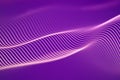 3D Sound waves. Big data abstract visualization. Royalty Free Stock Photo