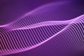 3D Sound waves, visual audio equalizer. Big data abstract visualization. Royalty Free Stock Photo