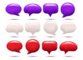3D speech bubbles Royalty Free Stock Photo