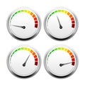 3D Speed Meter Vector Design Template Royalty Free Stock Photo