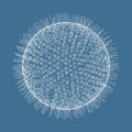 3d sphere. Technology concept. Vector illustration