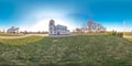 3D spherical panorama with 360 viewing angle. Ready for virtual reality or VR. Full equirectangular projection. Brest fortness. Royalty Free Stock Photo