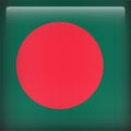 Bangladesh 3d Square Flag Vector Royalty Free Stock Photo