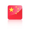 3D Square Flag of China