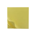 3d square tear-off yellow paper sheets for notes icon. Sticky blank perfect templates of a price tags. Empty mock up for