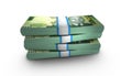 3D Stack Banknote of Malawi 1000 Kwacha Money