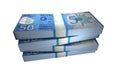 3D Stack Banknote of 50 Uruguay Pesos Uruguayos Money