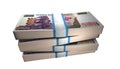 3D Stack Banknote of 500 Zimbabwe Dollars Money Royalty Free Stock Photo
