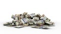 Stack of 200 Botswanan Pula notes Royalty Free Stock Photo