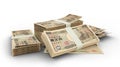 Stack of 1000 Japanese Yen notes Royalty Free Stock Photo