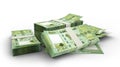 Stack of Lebanese pound notes