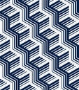 3D stair minimal lined seamless pattern.