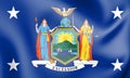 3D Standard of the Governor of New York State, USA.