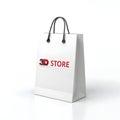 3D store icon isolated Royalty Free Stock Photo