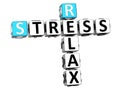 3D Stress Relax Crossword cube words