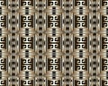 3d striped greek key meander seamless pattern. Vector abstract g Royalty Free Stock Photo