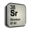 3d Strontium element Royalty Free Stock Photo