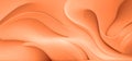 3D style. Abstract modern rose gold wave design background